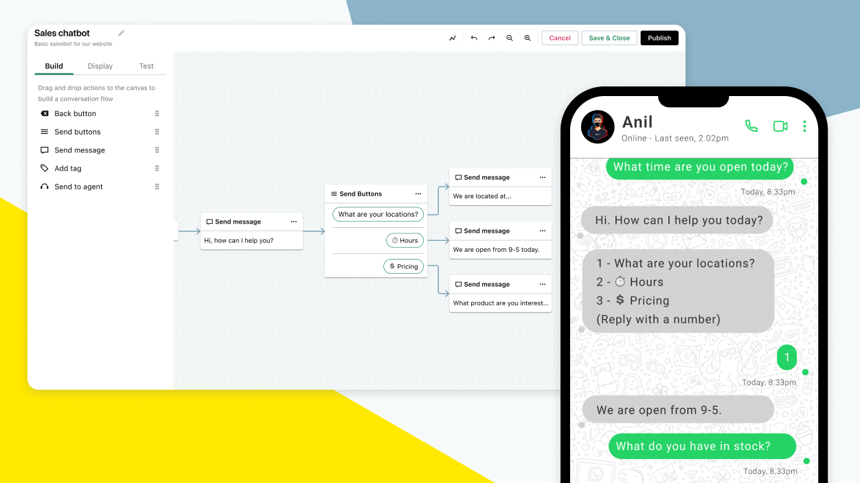 Der Chatassistent von GoTo Connect für WhatsApp-Fenster automatisiert die Erfassung von Kundendaten