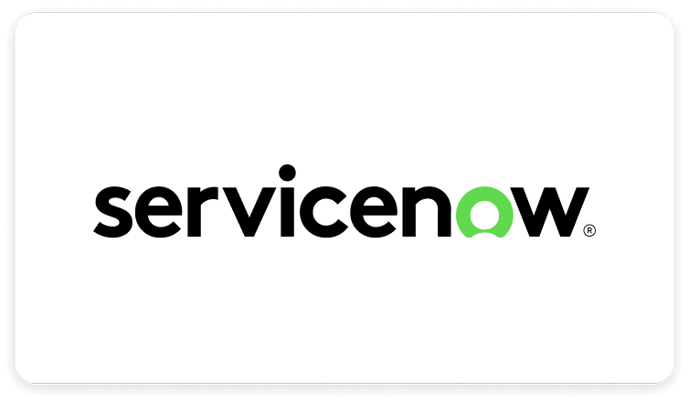 ServiceNow logo.