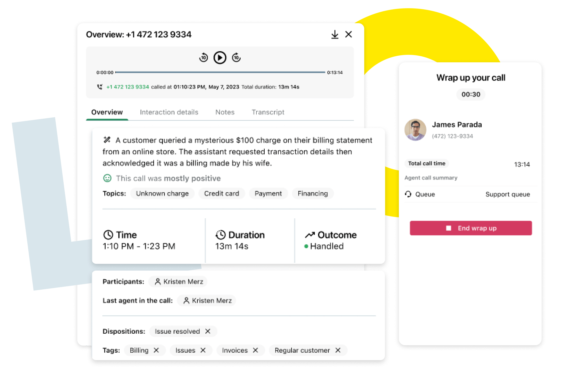 Collage der KI-gestützten Admin-Unterstützung in GoTo Connect, „GoPilot fragen“