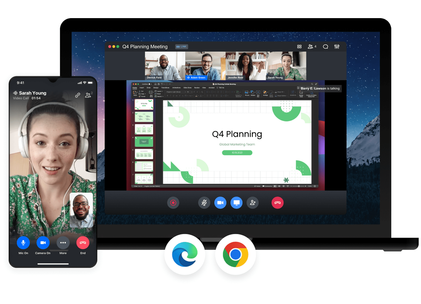 GoTo Meeting platform UI.
