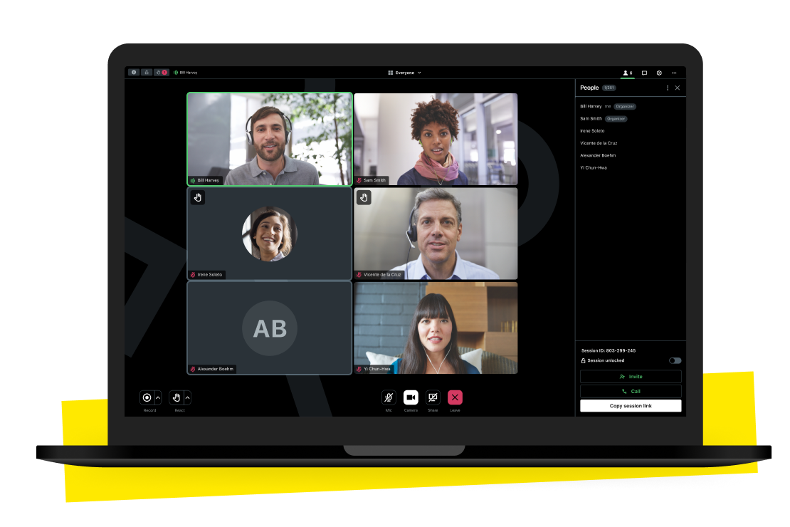 GoTo Meeting UI